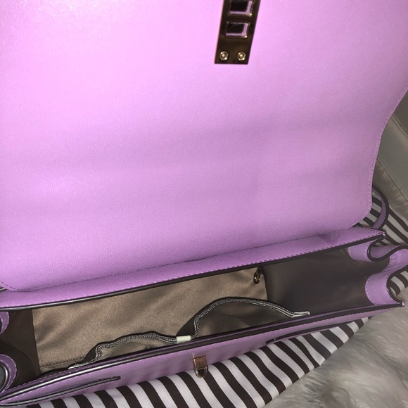 SOLD Henri Bendel Purple Uptown Satchel - Picture 6 of 8